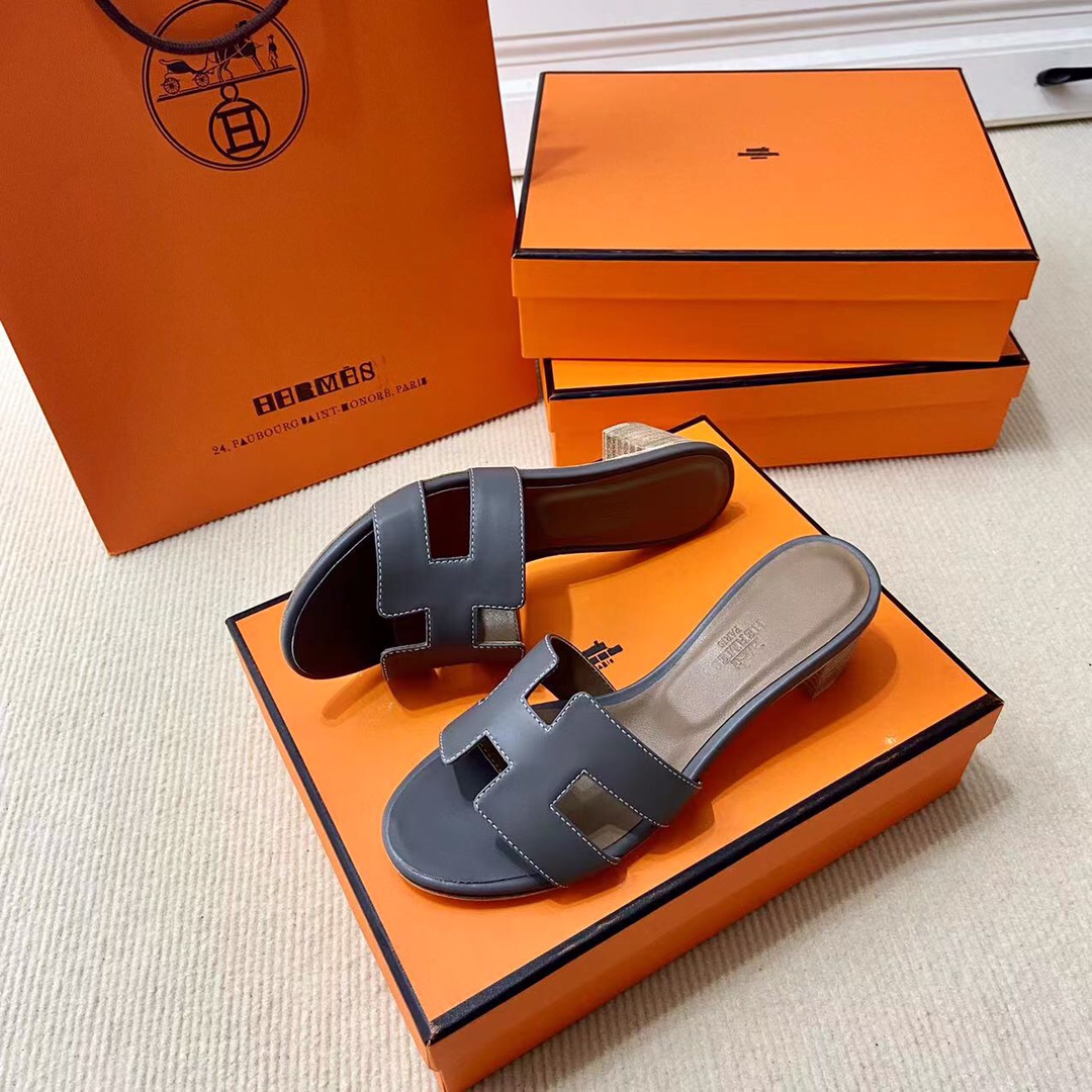 에르메스 올수공 오아시스 슬리퍼 샌들 스위프트 39